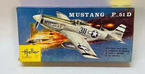 Vintage Heller Echelle Mustang P-51D 1/72 Scale Model Kit New & Sealed L085 - Imagen 1 de 3