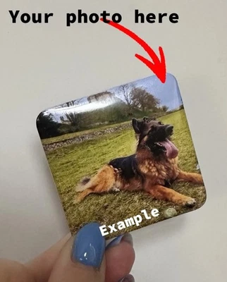 Personalised Photo Fridge Magnet, Custom Picture Magnet, Small Gift, Thank You - Image 1 of 4