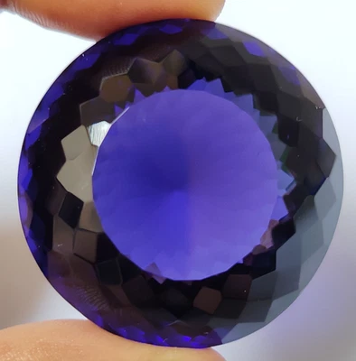 AA+++ Large Blue Tanzanite 245 Ct. Round Cut Loose Gemstone @Best Price Sale - Image 1 of 4