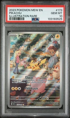 2023 Pokemon Scarlet and Violet 151 Illustration Rare Pikachu #173 PSA 10 - Image 1 of 2