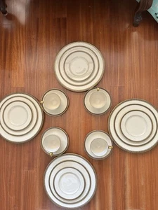 4 - 5 Pc Lenox Tyler Presidential Line Dinner Salad Bread Plates Cup And Saucer - Picture 1 of 4