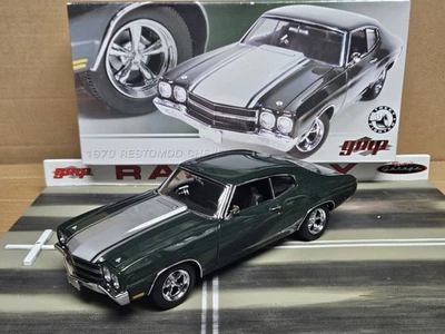 GMP ACME 1:18 1970 CHEVROLET CHEVELLE GREEN RESTOMOD G1804301 - Image 1 of 4