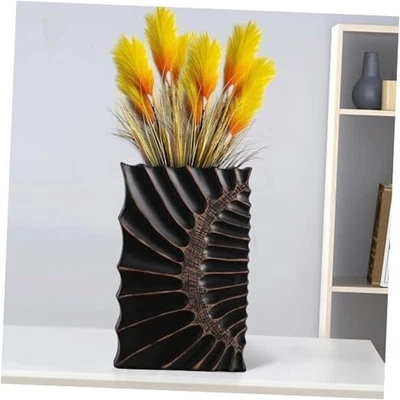 Modern Home Decor Tall Vase Elegant Large Vase,Vases for Kitchen, 12inch Black - Image 1 of 4