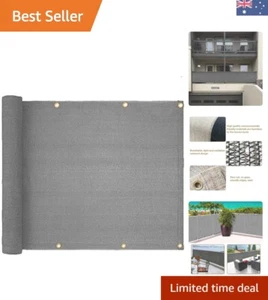 Durable 3x16.4Ft Balcony Privacy Fence - UV-Resistant Mesh Shade for Outdoors - Picture 1 of 9