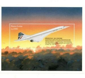 Sierra Leone 1997 - Concorde, Aviation, Avions - Feuille Souvenir - Sc 2081 - MNH