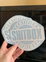 2 6" CERTIFIED SHITBOX VINYL STICKERS!!! FREE AND FAST SHIPPING!!!!!