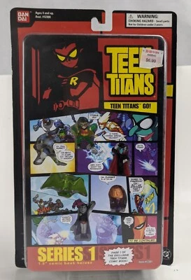 Bandai Teen Titans Comic Book Heroes Series 1 Page 1 Exclusive 1.5" Figure Pack - Image 1 of 2