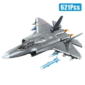 621pcs Building Blocks J35 Shipborne Aircraft Military Fighter Jet Moc Toy - Picture 1 of 14