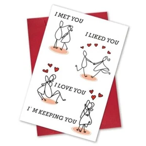 Valentine's Day Card for him/Her, Valentines Day Gifts for - Picture 1 of 7