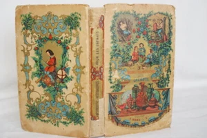 RARE CARTONNAGE ROMANTIQUE ENFANTINA GIRAUDIERE SORRIEU 8 GRAVURES 1852  - Foto 1 di 7