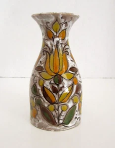 Jarrón de cerámica italiano vintage Elio Schiavon floral Italia - Imagen 1 de 7