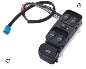 Window Switch For 03-07 Mercedes Benz C230 C240 C55Sedan Black Front Driver Side - Picture 1 of 1