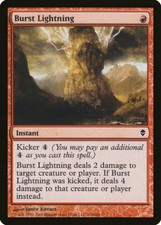 Magic MTG Tradingcard Zendikar 2009 Burst Lightning 119/249