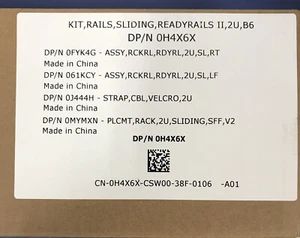 DELL POWEREDGE R750 KIT, RAILS, SLIDING, READYRAILS II, 2U, B6, DP/N 0H4X6X - Picture 1 of 2