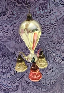 Antique Balloon Chandelier Christmas Ornament Annealed Arms European - Picture 1 of 9