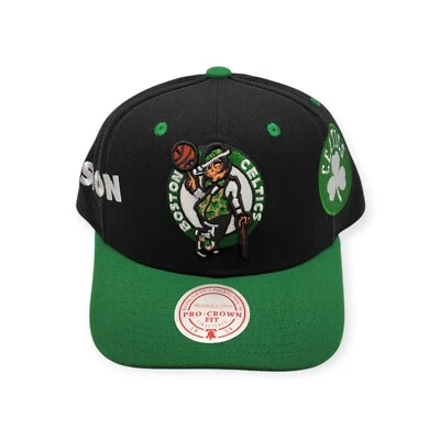 Gorra Mitchell & Ness Boston Celtics Overbite Pro negra/verde ajustable con cierre a presión Foto 1 de 4
