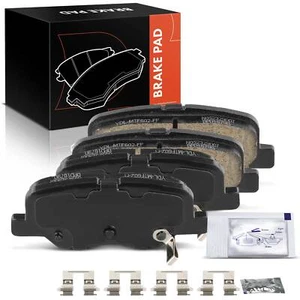 Rear Ceramic Brake Pads w/ Hardware for Mitsubishi Outlander Mazda 3 2014-2018 - Foto 1 di 8