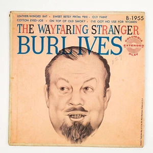Burl Ives The Wayfaring Stranger Record 45 RPM EP B-1955 Columbia Y - Picture 1 of 4