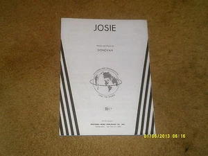 Partituras Donovan JOSIE '65 4 páginas (en muy buen estado+forma) - Imagen 1 de 1