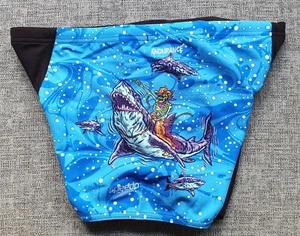 SPEEDO Boys Endurance+ Shark Rodeo Aquashort Swimmers Size 12 Blue & Black NEW - Picture 1 of 6