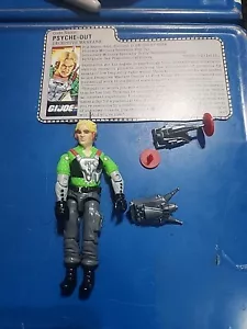 1987 GI Joe Psyche Out v1 Deceptive Warfare Action Figure Filecard Near Complete - Picture 1 of 4