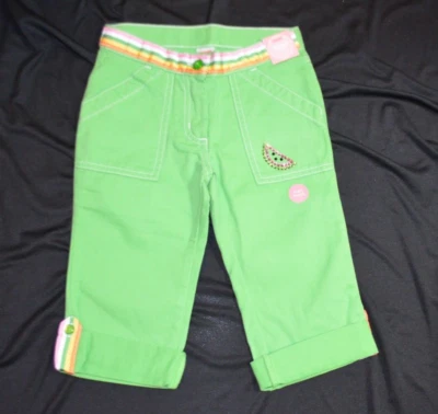 Gymboree TUTTI FRUITY Green Capris Pants NWT 4 - Image 1 of 3