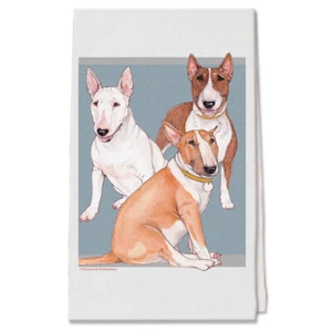 Bull Terrier Decorative Cotton Kitchen Dish Towel, Pet Gift - Picture 1 of 1