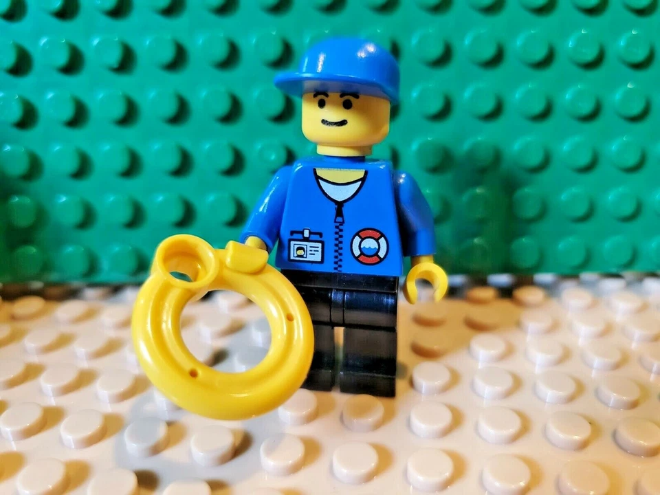 Minifigura Lego Deep Sea Coast Life Guard   - Imagem 1 de 1