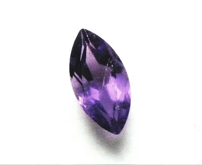 GOOD 8 x 4 mm MARQUISE CUT AMETHYST AFRICA GEMSTONE B - C GRADE - Image 1 of 2
