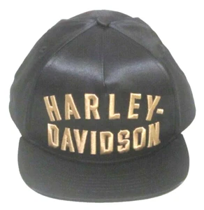 Harley-Davidson Black Structured One Size Snapback Hat By Harley-Davidson - Picture 1 of 4