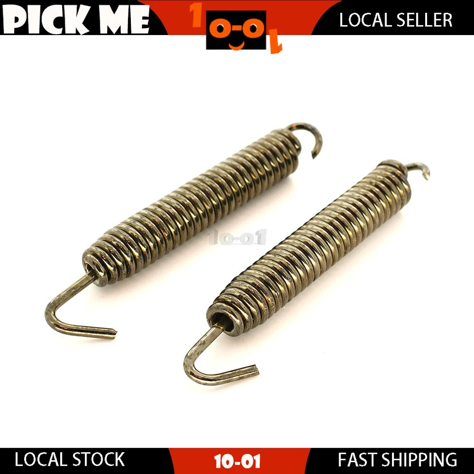 2Pcs Exhaust Spring Pipe Muffler 83mm For Honda CR125R 1986-2004 2005 2006 2007 - Image 1 of 1
