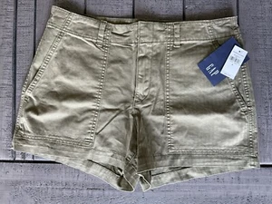 Gap Shorts Women 6 Khaki Chino Girlfriend Summer Casual Hiking - Picture 1 of 3