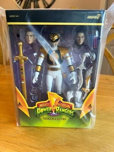 Super 7 - Mighty Morphin Power Rangers ¡ÚLTIMOS! Tommy Oliver Blanco NUEVO - Imagen 1 de 7