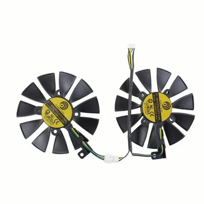 PLD09210S12HH 4pin a pair Cooling Fan For Graphic Card ASUS DUAL GTX1060 6G - Image 1 of 2