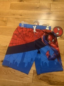 NEU MIT ETIKETT JUNGEN MARVEL SPIDER MAN BADEHOSE Größe 8 - Bild 1 von 1