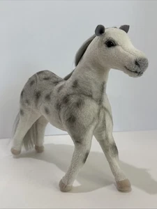 Vintage Applause Myrtlewood Stall Sahara grau Pferd beweglich 9 Zoll Plüsch grau & weiß - Bild 1 von 17
