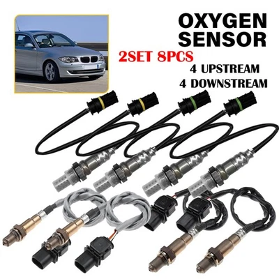 8X Sensor de oxígeno O2 aguas arriba aguas abajo para BMW 323 325XI 328 330 335 528I X3 X5 Z4 ED Foto 1 de 4