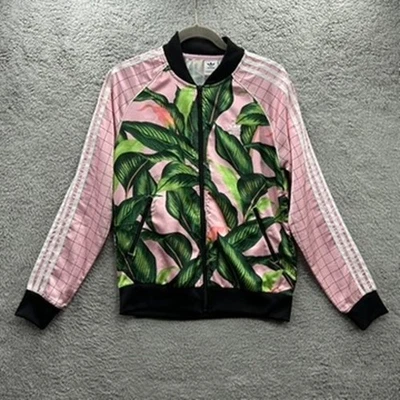Adidas Originals x Farm Rio Palm Leaf Women's Medium Track Jacket Full Zip EUC - Image 1 of 4