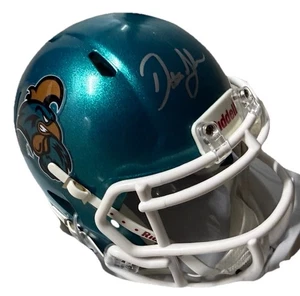 DUSTIN JOHNSON signed (Coastal Carolina University) mini helmet BECKETT BT56189 - Picture 1 of 2
