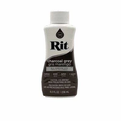 Tinte líquido para todo uso Rit gris carbón 8 fl oz tela ropa manualidades Foto 1 de 4