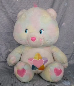 Care Bears True Heart Bear Plush Jumbo Large Collectors Doll Rainbow 25" - Picture 1 of 12