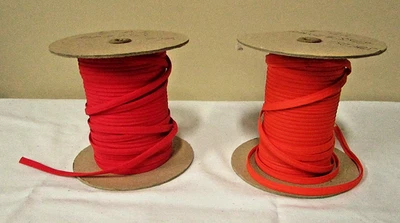 Lot: 1/4 " Double Fold Bias Tape Continuous Red and Orange 150 Yards--SUPER SALE - Image 1 of 4