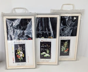 3 Vintage Floral Stitchery Embroidery Kits Western Germany with Frames Flowers - Picture 1 of 22