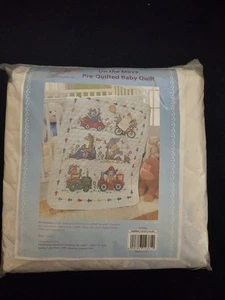 Baby von Herrschners Unterwegs Babydecke gestempelt Kreuzstich Neu in Verpackung - Bild 1 von 8