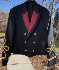 CHAQUETA UNIFORME FORMAL MILITAR CABALLERÍA AZUL VESTIDO EJÉRCITO EE. UU. GUERRA DE VIETNAM VINTAGE - Imagen 1 de 15