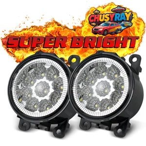Par de luces antiniebla LED lámpara de conducción parachoques delantero accesorios lado conductor y pasajero - Imagen 1 de 10