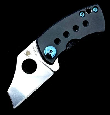 Spyderco McBee C236TIP McNees  Titanium Handle CTS XHP Steel Blade w/Black Ano + - Image 1 of 4
