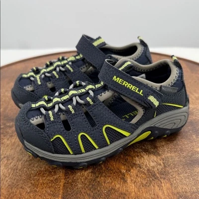 Merrell Sandals Toddler 9M H2O Hiker Blue Green Fisherman Water Shoes Foto 1 de 4