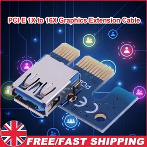 PCI E X1 Adapter PCIe 1X to USB 3.0 Adapter for PCI Express Riser Mining Miner - Afbeelding 1 van 8