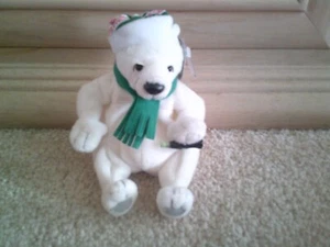 Coca-Cola Polar Bear Bean Bag Plush  NEW - Picture 1 of 3
